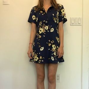 Urban Outfitters Blue Floral Dress
